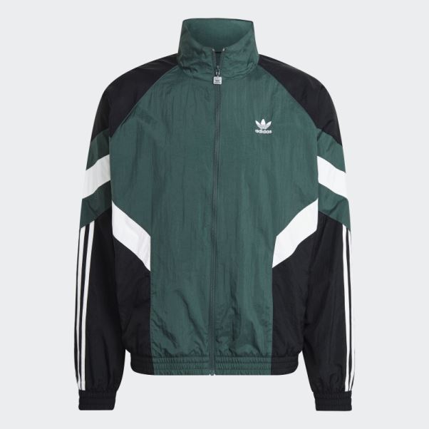 Veste De Survêtement Adidas Rekive Vert Minéral Chaud
