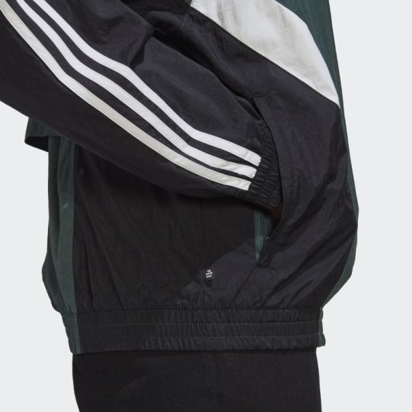 Veste De Survêtement Adidas Rekive Vert Minéral Chaud