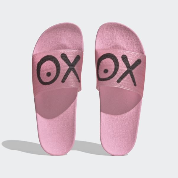 Sandales Adilette X André Saraiva Rose Lueur Adidas