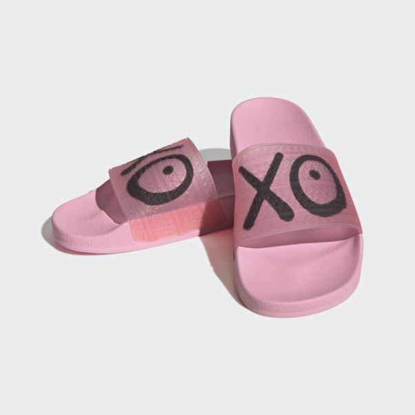 Sandales Adilette X André Saraiva Rose Lueur Adidas