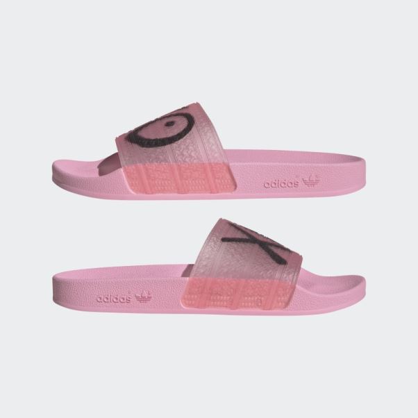 Sandales Adilette X André Saraiva Rose Lueur Adidas