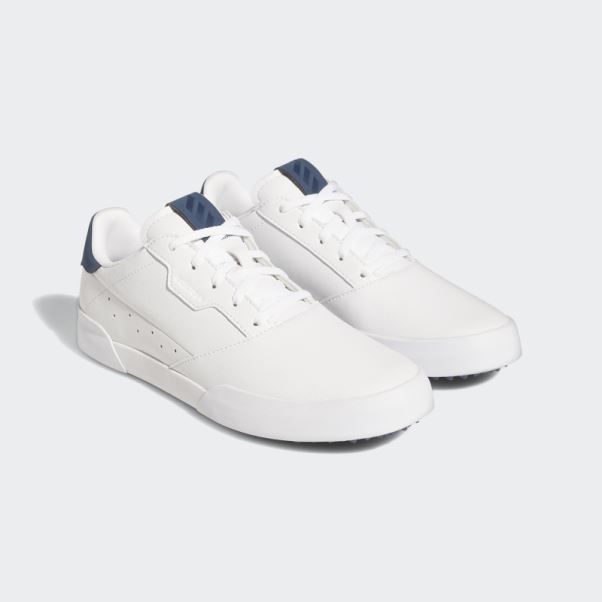 Adidas Adicross Retro Chaussures De Golf Sans Crampons Pour Femmes Blanc