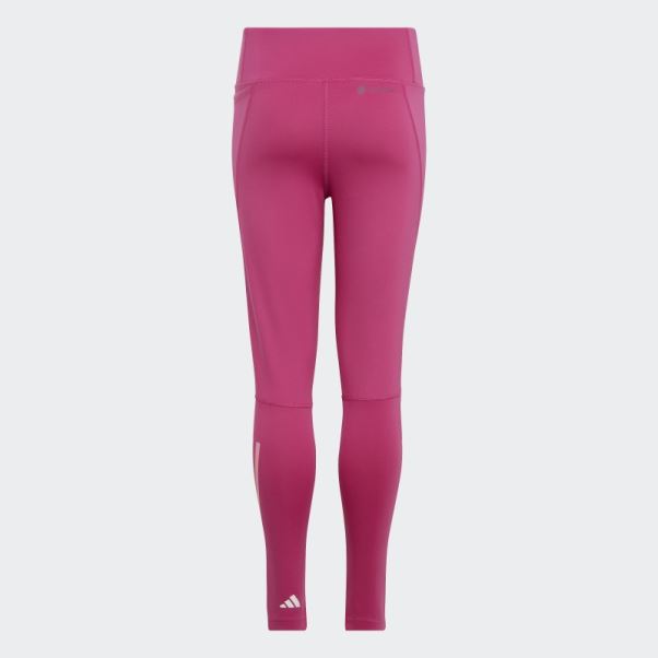 Aeroready 3-stripes Legging Taille Haute 7/8 Optime Pocket Adidas Fuchsia