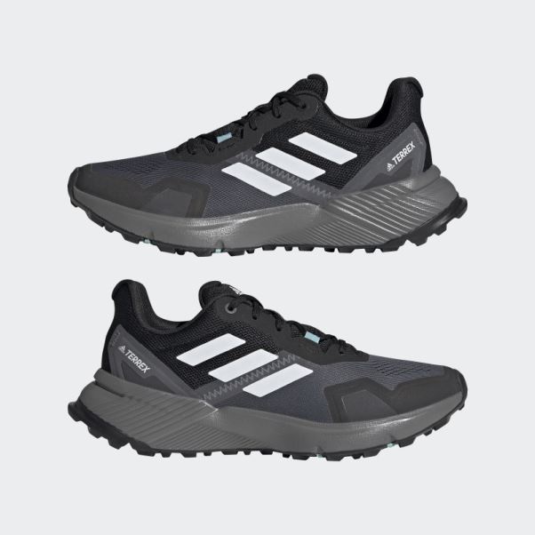 Adidas Terrex Soulstride Chaussures De Course Sur Sentier Blanc
