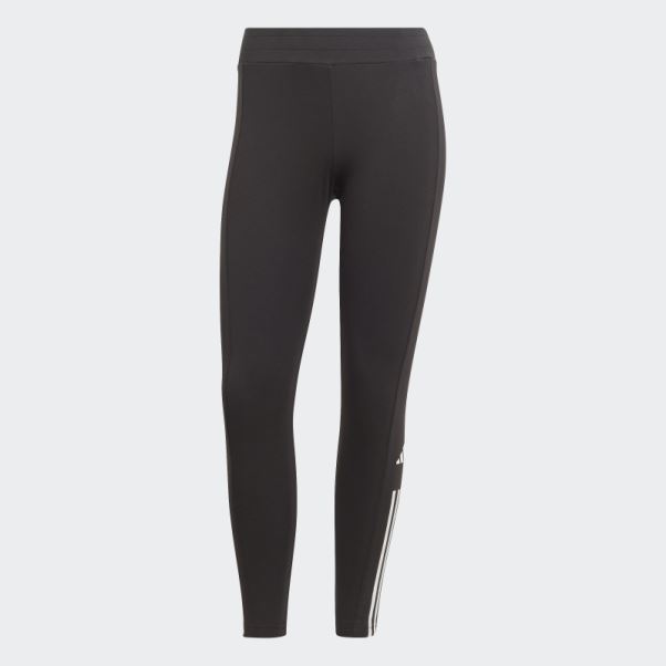 Legging Performance 7/8 En Coton Noir Train Adidas