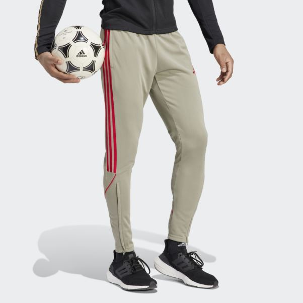 Adidas Pantalon Tiro Caillou Argenté