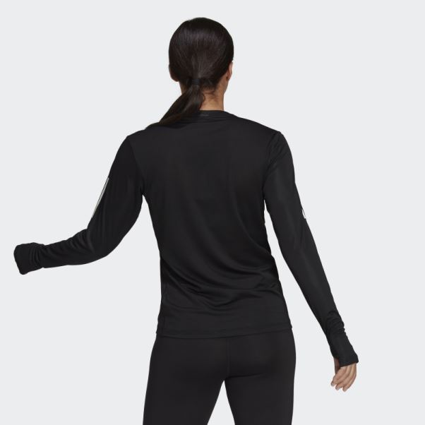 T-shirt à Manches Longues Adidas Own The Run Noir Tendance