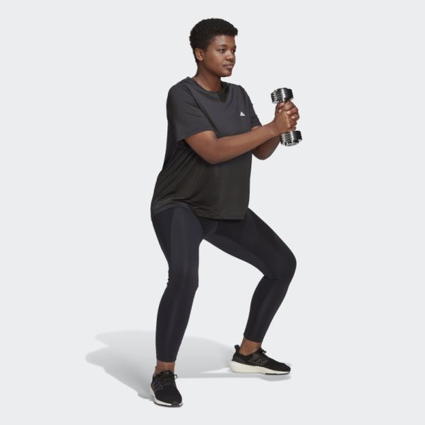 Tee-shirt Minimal Aeroready Made For Training Noir (taille Plus) Adidas