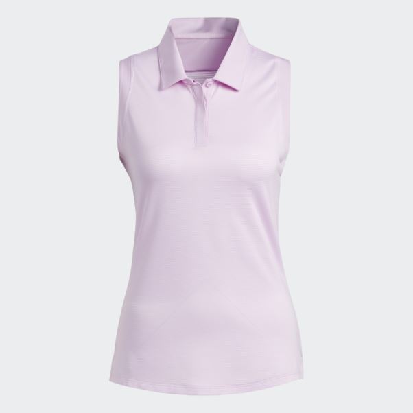 Polo Sans Manches Adidas Lilas