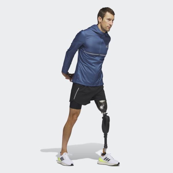 Posséder La Veste De Course Adidas Acier