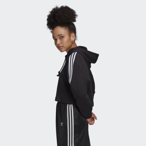 Adidas Adicolor Classics Sweat à Capuche Court Noir