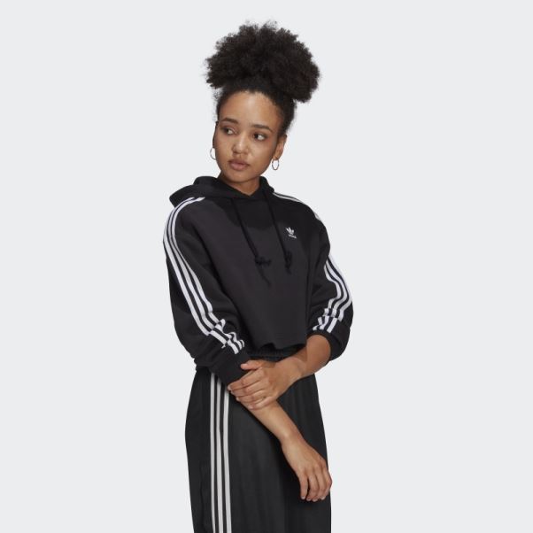 Adidas Adicolor Classics Sweat à Capuche Court Noir