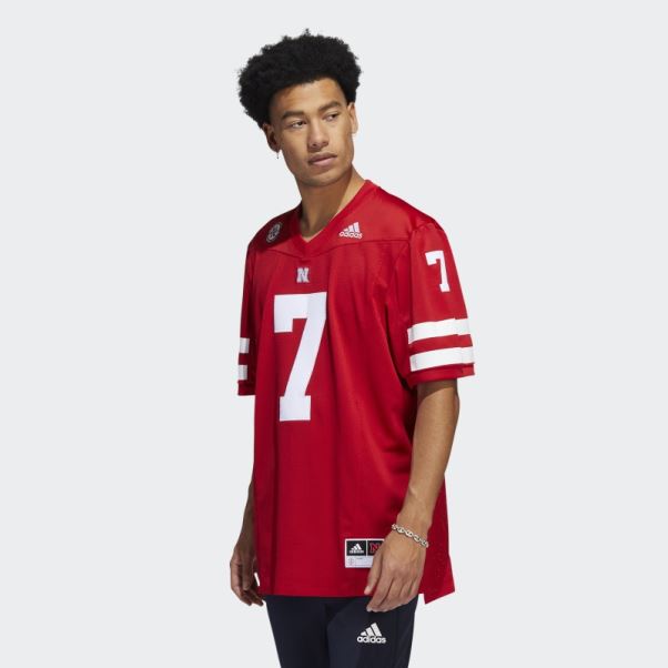 Maillot Cornhuskers Icon Rouge Adidas