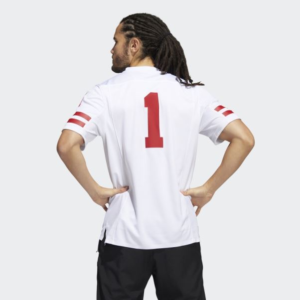 Maillot Extérieur Adidas Cornhuskers Blanc