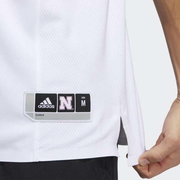 Maillot Extérieur Adidas Cornhuskers Blanc