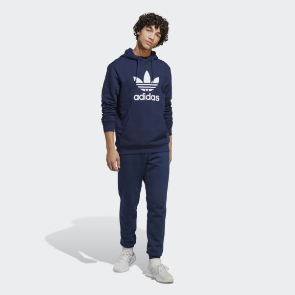 Adidas Adicolor Classics Sweat à Capuche Trèfle Night Indigo