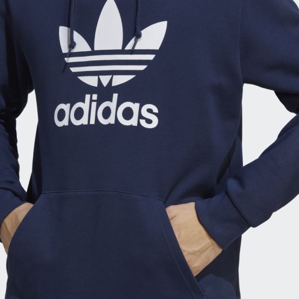 Adidas Adicolor Classics Sweat à Capuche Trèfle Night Indigo