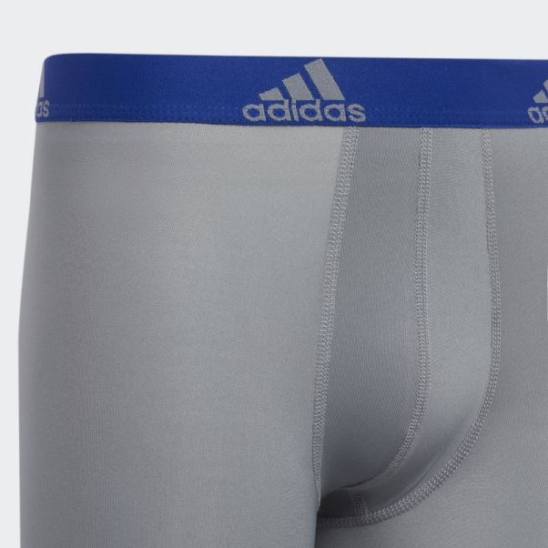 Performance Boxer Long 4 Paires Adidas Bleu