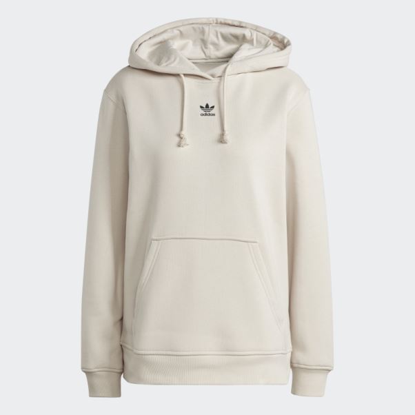 Sweat à Capuche Adidas Adicolor Essentials Polaire Blanc