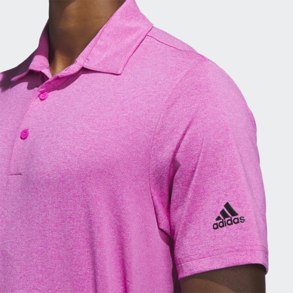 Adidas Fuchsia Mel Ultimate365 Polo Chiné
