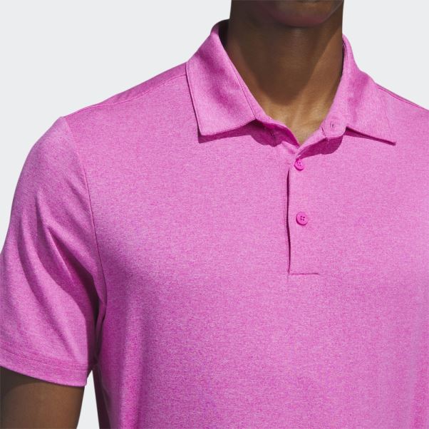 Adidas Fuchsia Mel Ultimate365 Polo Chiné