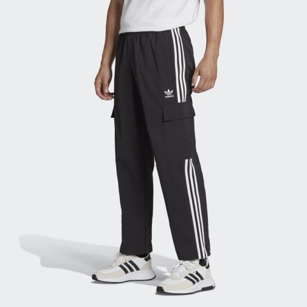 Pantalon Cargo Adicolor Classics 3 Bandes Noir Adidas