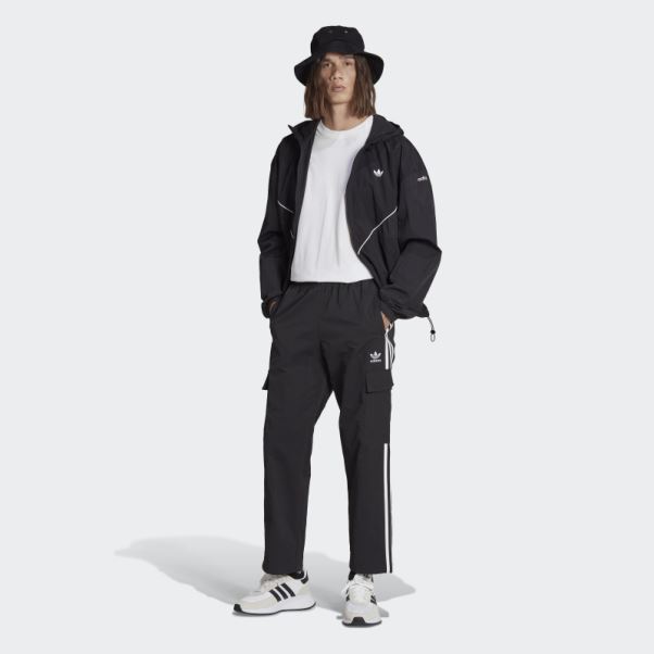 Pantalon Cargo Adicolor Classics 3 Bandes Noir Adidas