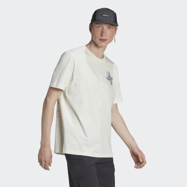 T-shirt Adidas Aventure Trail Blanc