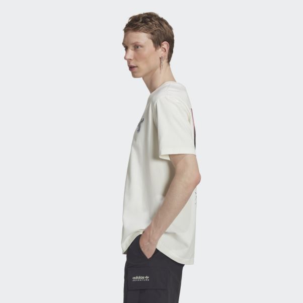 Adidas T-shirt Aventure Trail Blanc Chaud