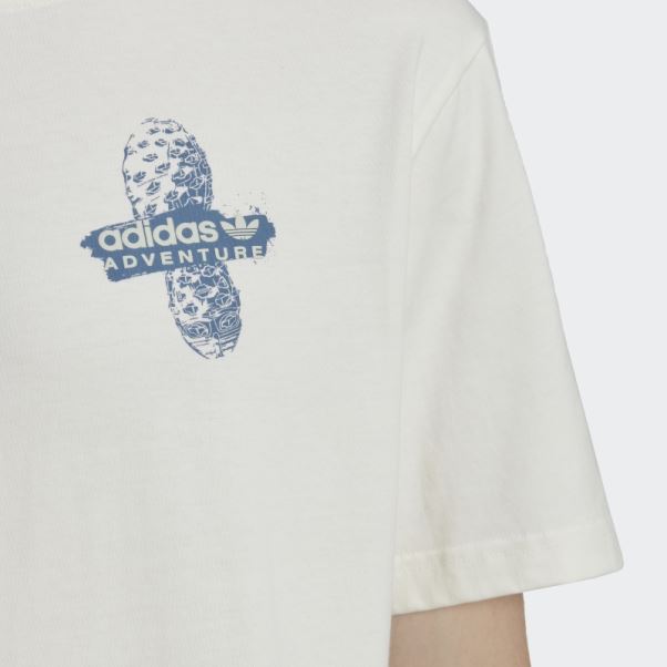 Adidas T-shirt Aventure Trail Blanc Chaud