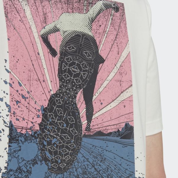 Adidas T-shirt Aventure Trail Blanc Chaud