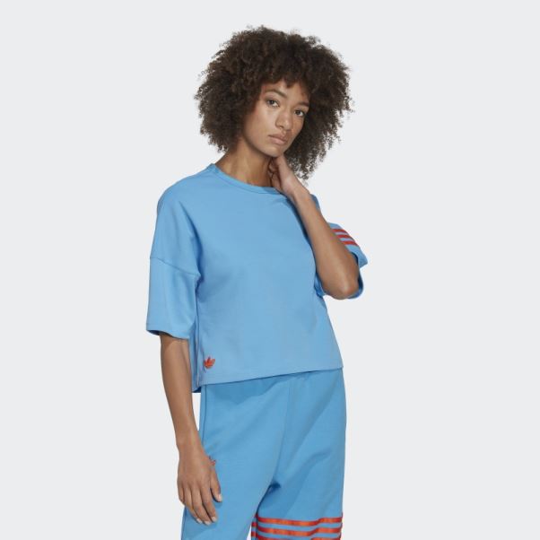 Tee Shirt Neuclassics Bleu Adicolor Adidas