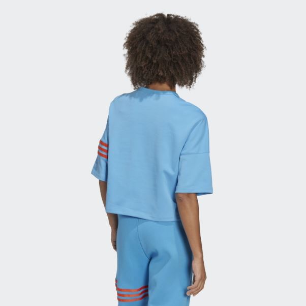 Tee Shirt Adicolor Neuclassics Bleu Adidas