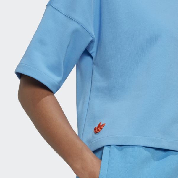 Tee Shirt Adicolor Neuclassics Bleu Adidas