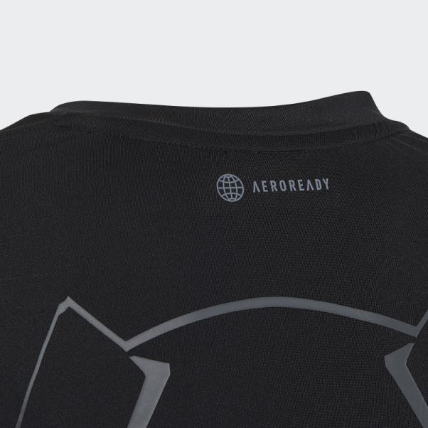 Adidas Marvel Panthère Noire Techfit T-shirt à Manches Longues Noir