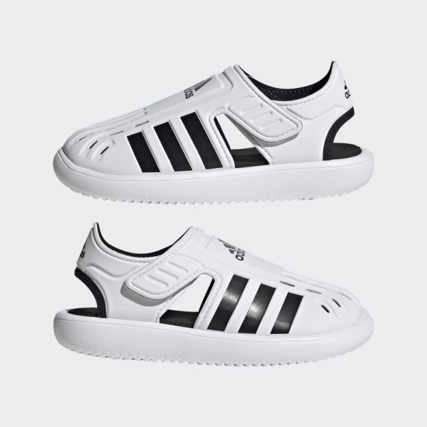 Sandales D'été à Bout Fermé Adidas Blanc