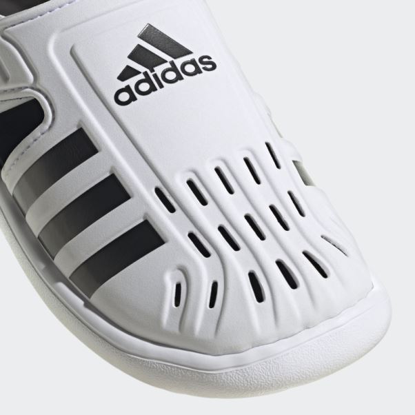 Sandales D'été à Bout Fermé Adidas Blanc