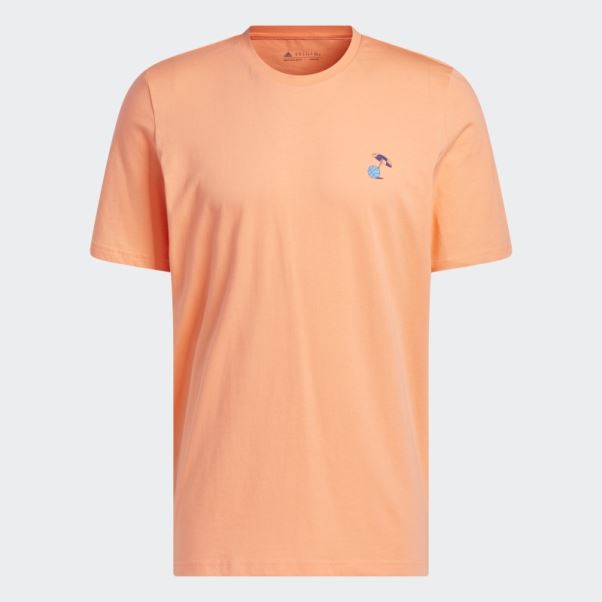 T-shirt De Basket-ball à Manches Courtes Graphique Lil Stripe Spring Break Adidas Corail
