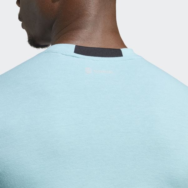 Conçu Pour L'entraînement Tee Bleu Adidas Fashion