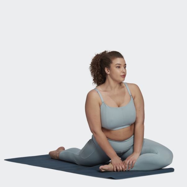 Adidas Yoga Studio 7/8 Leggings (grande Taille) Mode Gris