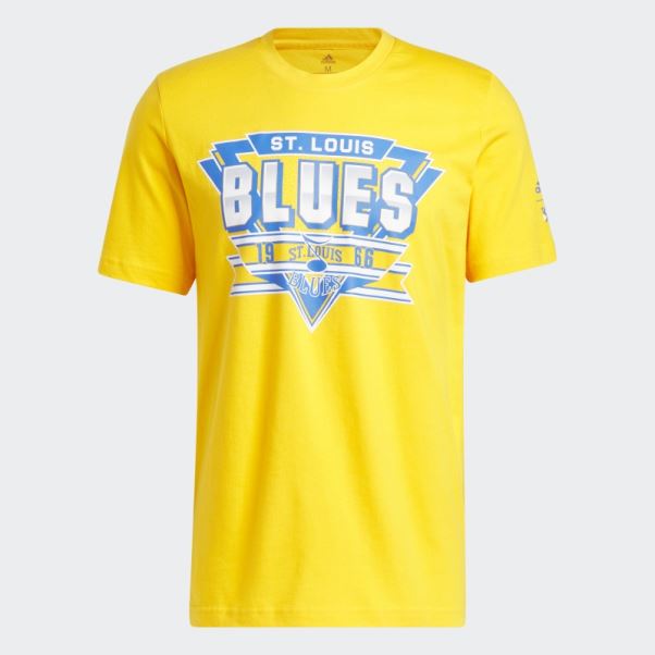 Tee Shirt Meneur De Jeu Athlétique Jaune Blues Adidas