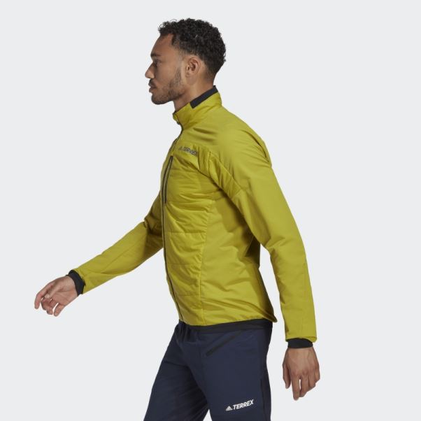 Veste D'isolation Hybride Adidas Terrex Primaloft Olive