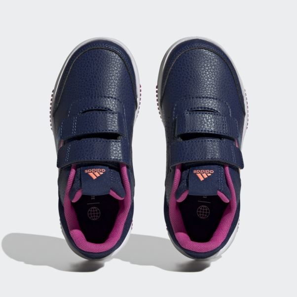 Adidas Tensaur Chaussures à Boucles Et Crochets Bleu Foncé