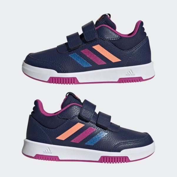 Adidas Tensaur Chaussures à Boucles Et Crochets Bleu Foncé