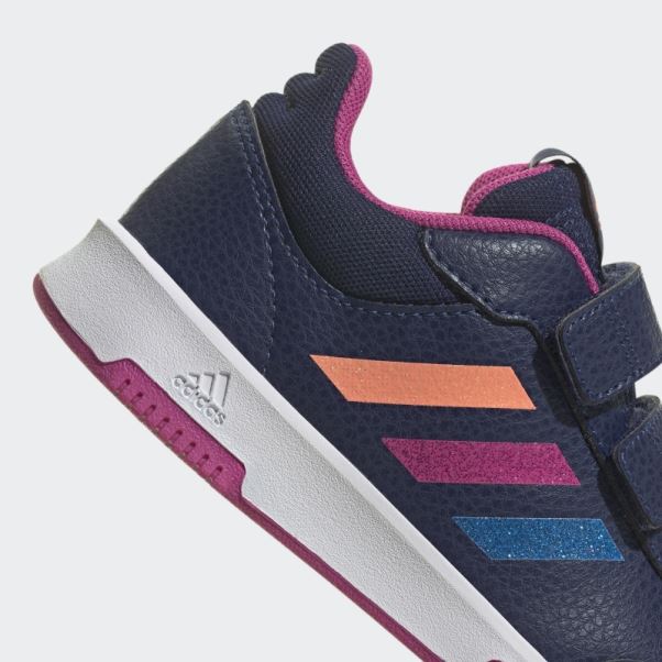 Adidas Tensaur Chaussures à Boucles Et Crochets Bleu Foncé
