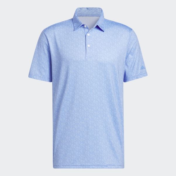 Polo De Golf Imprimé Adidas Ultimate365 Bleu