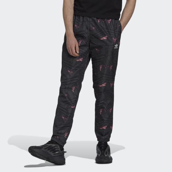 Pantalon De Survêtement Adidas Rekive Trefoil Allover Noir Chaud