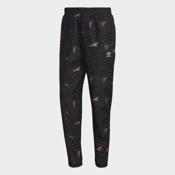 Pantalon De Survêtement Adidas Rekive Trefoil Allover Noir Chaud
