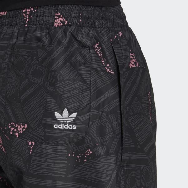 Pantalon De Survêtement Adidas Rekive Trefoil Allover Noir Chaud