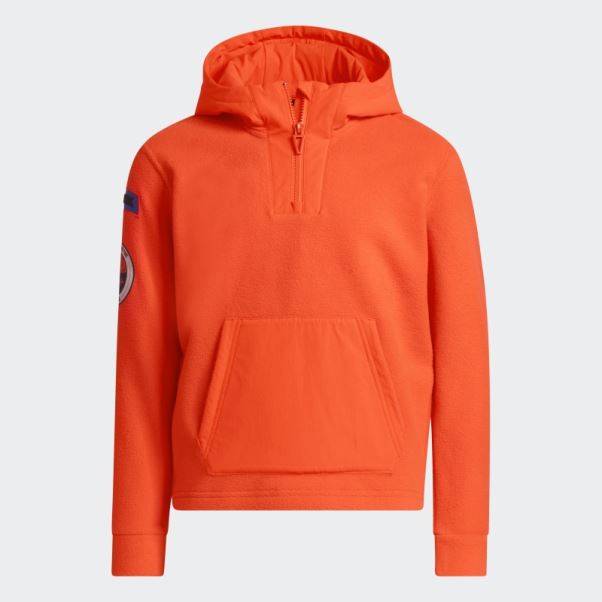 Sweat à Capuche Polaire Adidas Orange